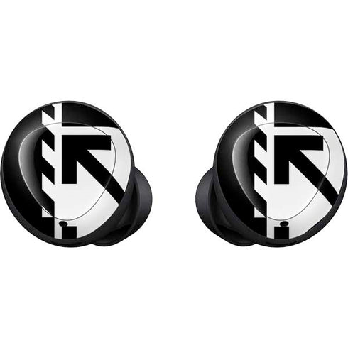 Black and White Geometric Shapes Galaxy Buds Skin