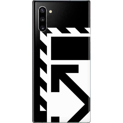 Black and White Geometric Shapes Galaxy Note 10 Skin