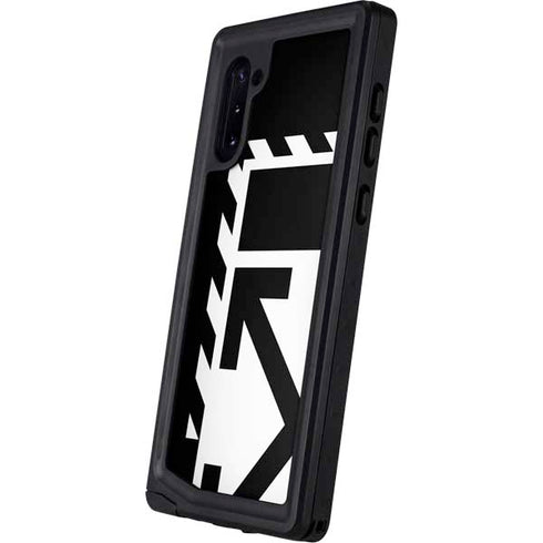 Black and White Geometric Shapes Galaxy Note 10 Waterproof Case