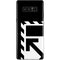Black and White Geometric Shapes Galaxy Note 8 Skin