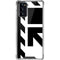 Black and White Geometric Shapes Galaxy Note20 5G Clear Case