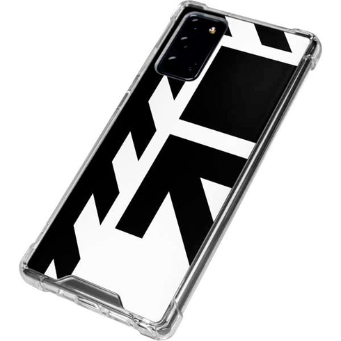 Black and White Geometric Shapes Galaxy Note20 5G Clear Case