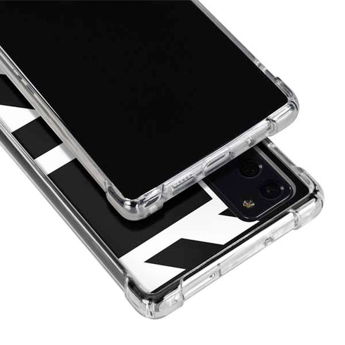 Black and White Geometric Shapes Galaxy Note20 5G Clear Case