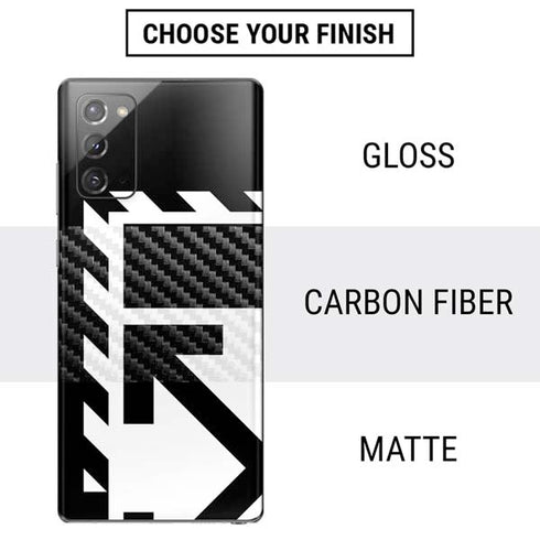 Black and White Geometric Shapes Galaxy Note20 5G Skin