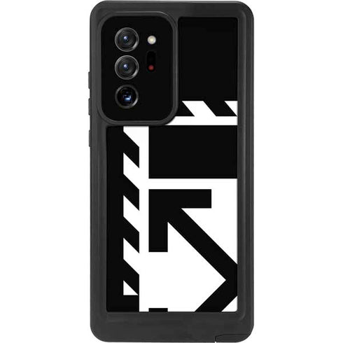 Black and White Geometric Shapes Galaxy Note20 Ultra 5G Waterproof Case