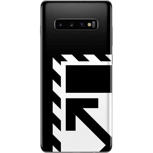 Black and White Geometric Shapes Galaxy S10 Plus Skin