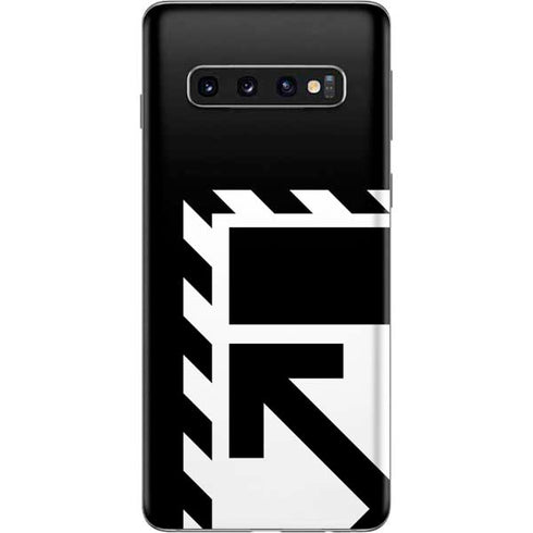 Black and White Geometric Shapes Galaxy S10 Skin