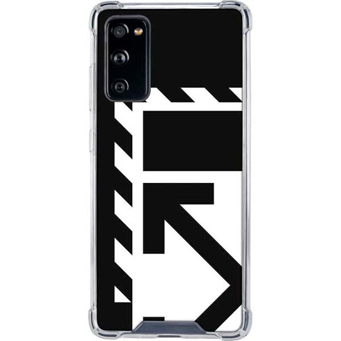 Black and White Geometric Shapes Galaxy S20 FE Clear Case