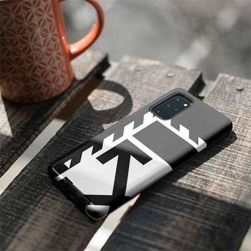 Black and White Geometric Shapes Galaxy S20 Plus Pro Case