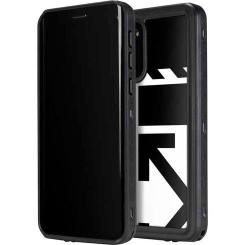 Black and White Geometric Shapes Galaxy S20 Plus Waterproof Case