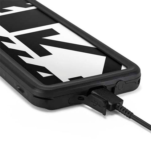 Black and White Geometric Shapes Galaxy S20 Plus Waterproof Case