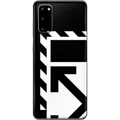Black and White Geometric Shapes Galaxy S20 Skin