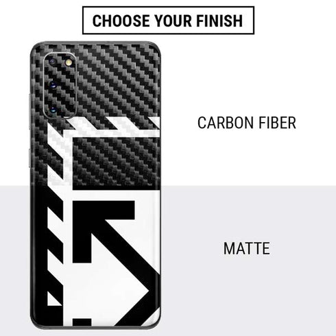 Black and White Geometric Shapes Galaxy S20 Skin