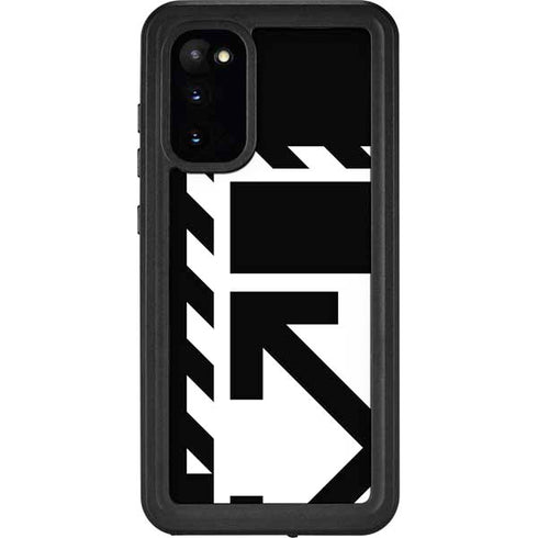 Black and White Geometric Shapes Galaxy S20 Waterproof Case