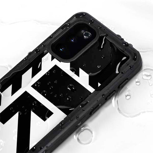 Black and White Geometric Shapes Galaxy S20 Waterproof Case