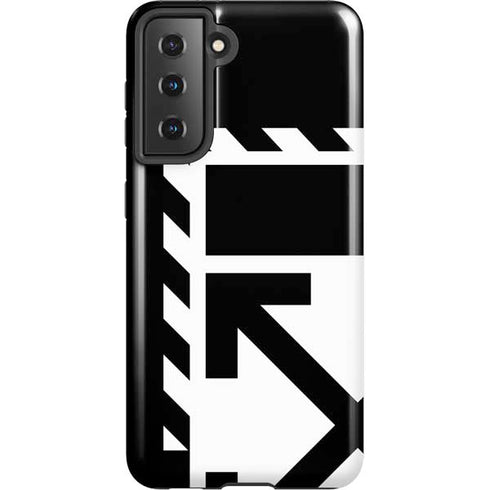 Black and White Geometric Shapes Galaxy S21 5G Pro Case
