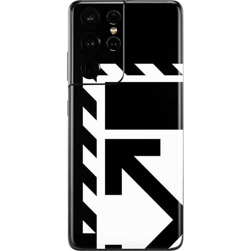 Black and White Geometric Shapes Galaxy S21 Ultra 5G Skin