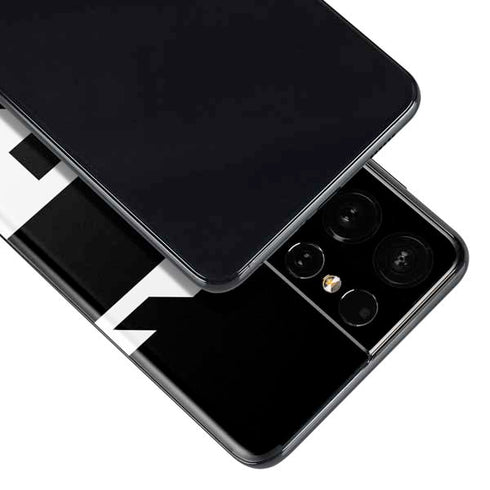 Black and White Geometric Shapes Galaxy S21 Ultra 5G Skin
