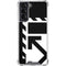 Black and White Geometric Shapes Galaxy S22 Clear Case
