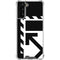 Black and White Geometric Shapes Galaxy S22 Plus Clear Case