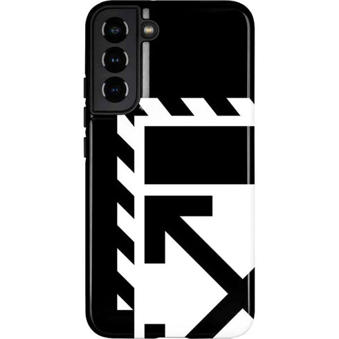 Black and White Geometric Shapes Galaxy S22 Plus Pro Case