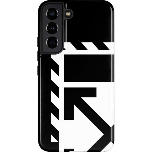 Black and White Geometric Shapes Galaxy S22 Pro Case