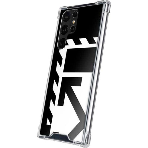 Black and White Geometric Shapes Galaxy S22 Ultra Clear Case