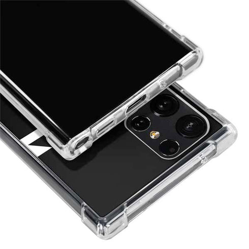 Black and White Geometric Shapes Galaxy S22 Ultra Clear Case