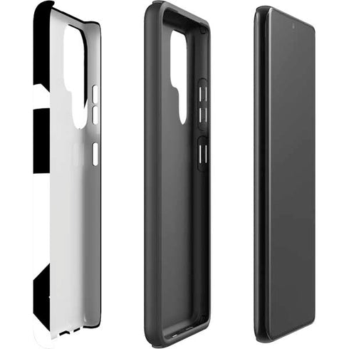 Black and White Geometric Shapes Galaxy S22 Ultra Pro Case