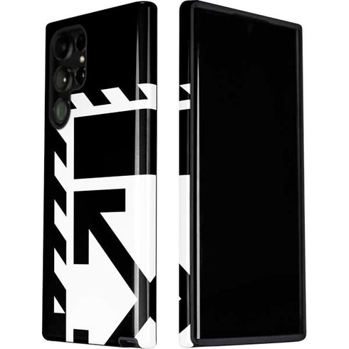 Black and White Geometric Shapes Galaxy S22 Ultra Pro Case