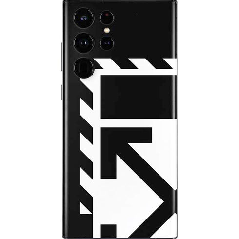 Black and White Geometric Shapes Galaxy S22 Ultra Skin