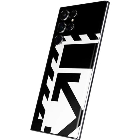 Black and White Geometric Shapes Galaxy S22 Ultra Skin