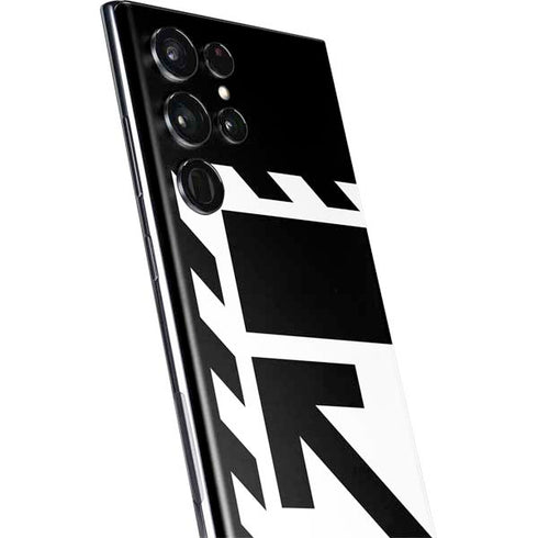 Black and White Geometric Shapes Galaxy S22 Ultra Skin