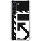 Black and White Geometric Shapes Galaxy S23 Clear Case