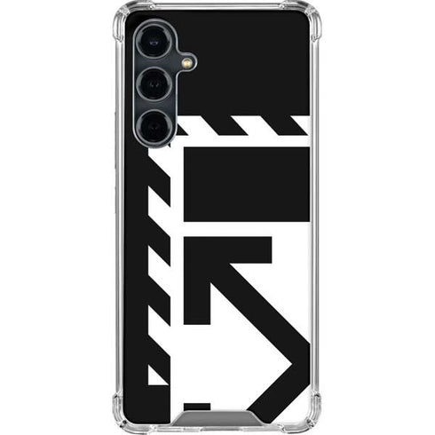Black and White Geometric Shapes Galaxy S23 FE Clear Case
