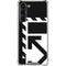 Black and White Geometric Shapes Galaxy S23 Plus Clear Case