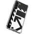 Black and White Geometric Shapes Galaxy S23 Plus Clear Case