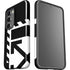 Black and White Geometric Shapes Galaxy S23 Pro Case
