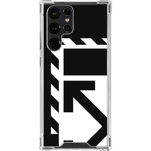 Black and White Geometric Shapes Galaxy S24 Ultra Clear Case