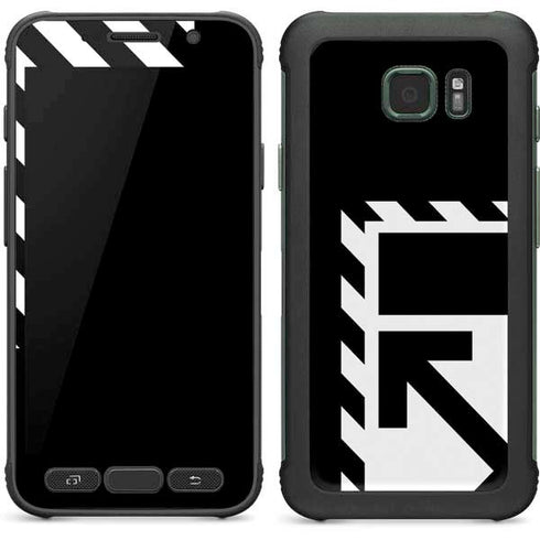 Black and White Geometric Shapes Galaxy S7 Active Skin