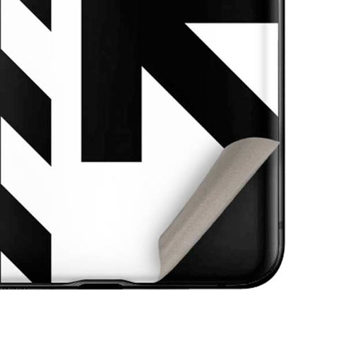 Black and White Geometric Shapes Galaxy Z Flip Skin