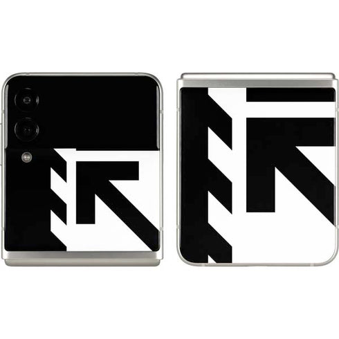 Black and White Geometric Shapes Galaxy Z Flip3 5G Skin