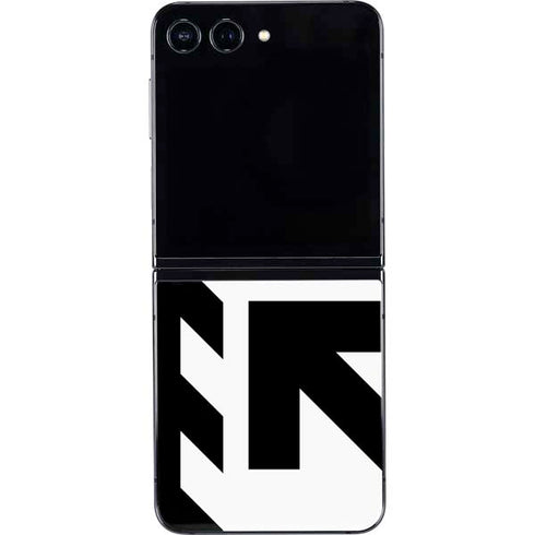 Black and White Geometric Shapes Galaxy Z Flip5 5G Skin