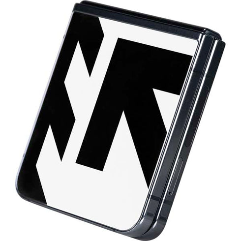 Black and White Geometric Shapes Galaxy Z Flip5 5G Skin