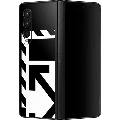Black and White Geometric Shapes Galaxy Z Fold3 5G Skin