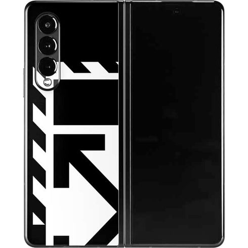 Black and White Geometric Shapes Galaxy Z Fold3 5G Skin