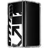 Black and White Geometric Shapes Galaxy Z Fold4 5G Clear Case