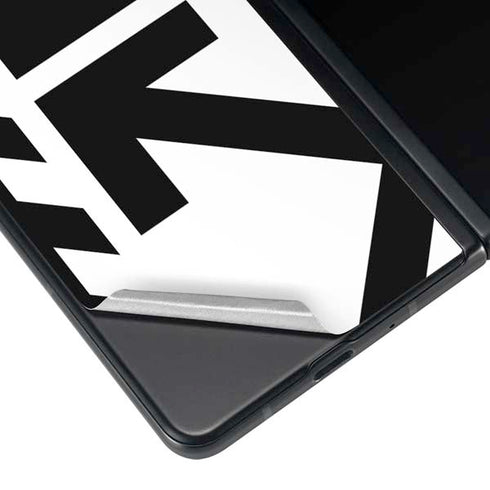 Black and White Geometric Shapes Galaxy Z Fold4 5G Skin