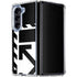 Black and White Geometric Shapes Galaxy Z Fold5 5G Clear Case