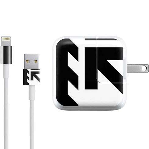 Black and White Geometric Shapes iPad Charger (10W USB) Skin